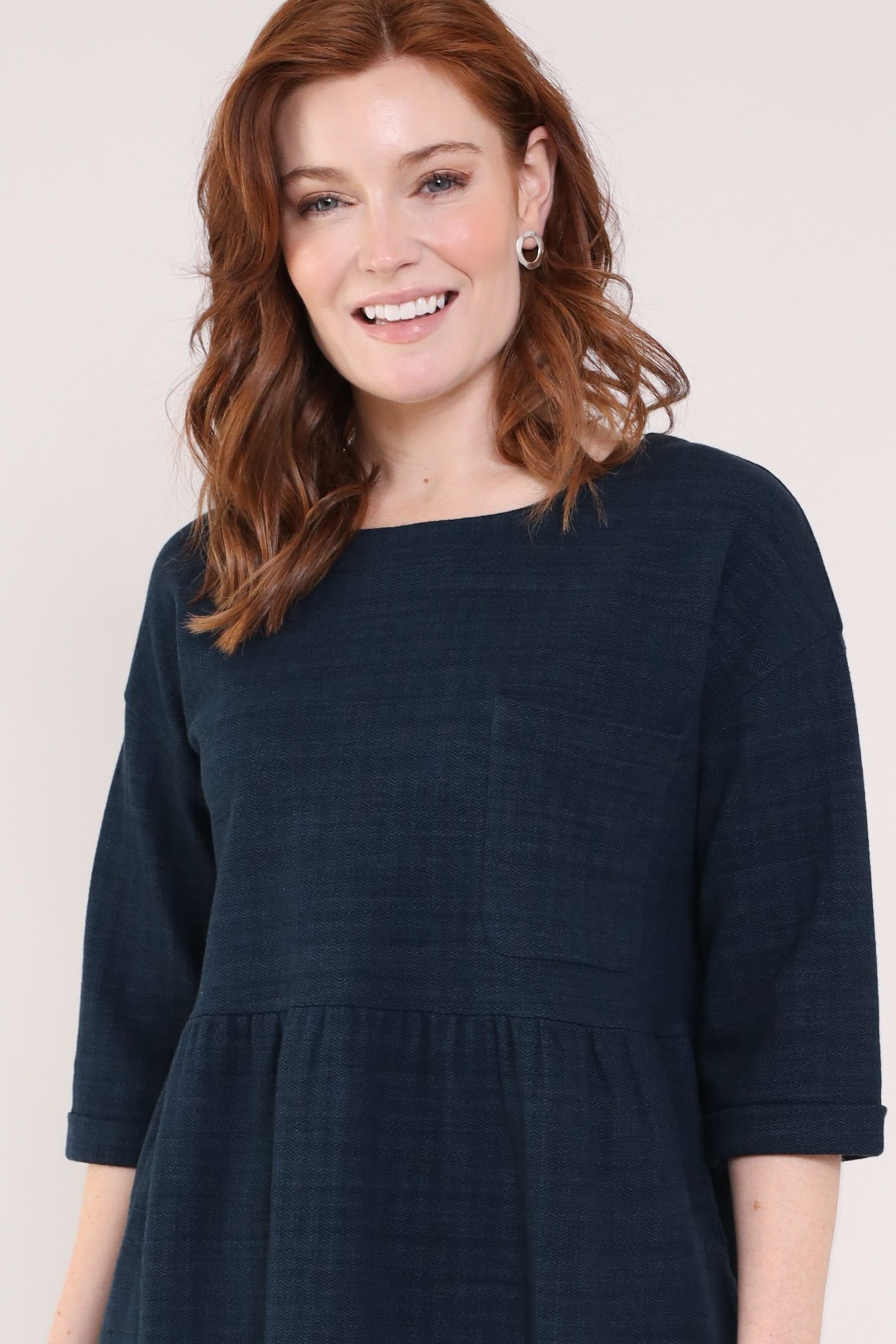 Nomads Clothing Nomads Clothing Women's Cotton Tunic Dress in Dark Navy - 2