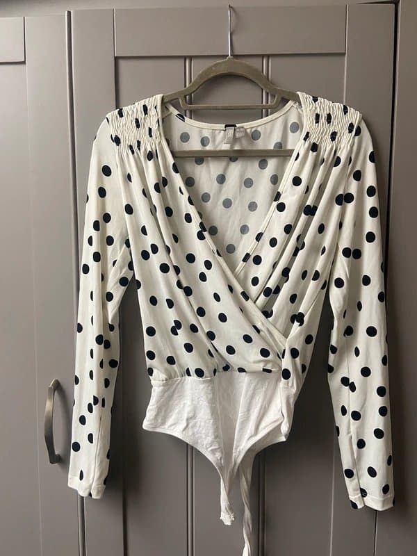 ASOS Polka dot long sleeve top