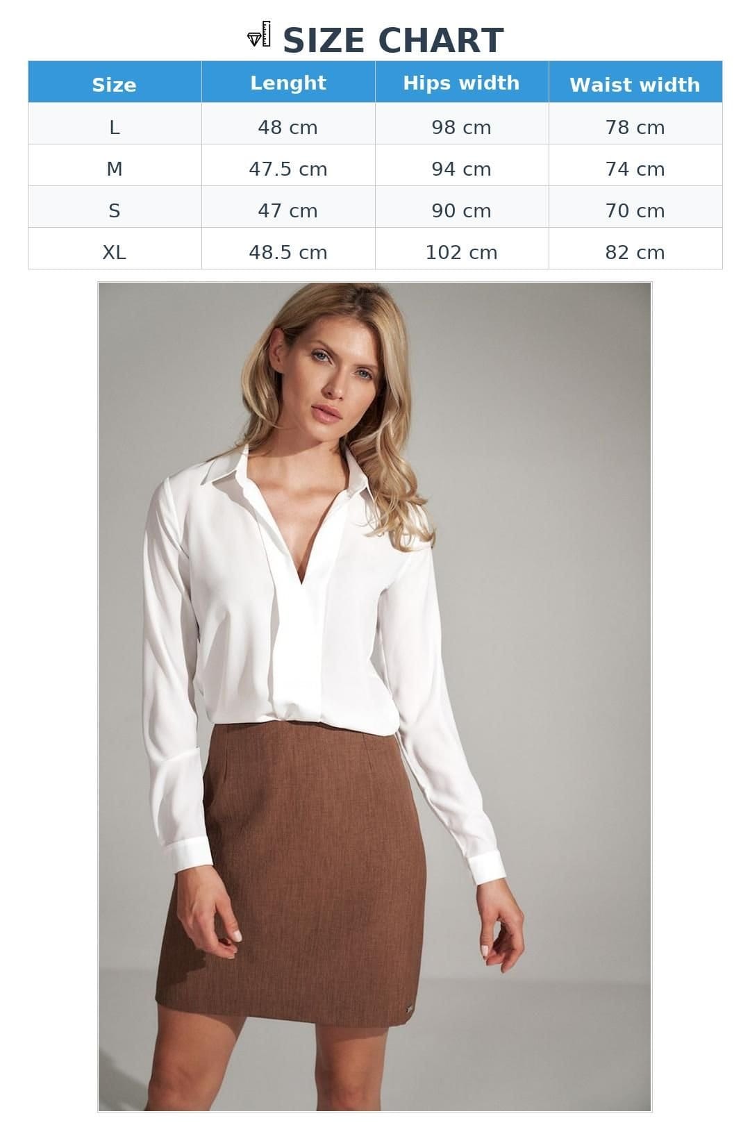 Love Lace Love Lace Women's Trapeze Mini Skirt With Front Back Darts in Brown - 4