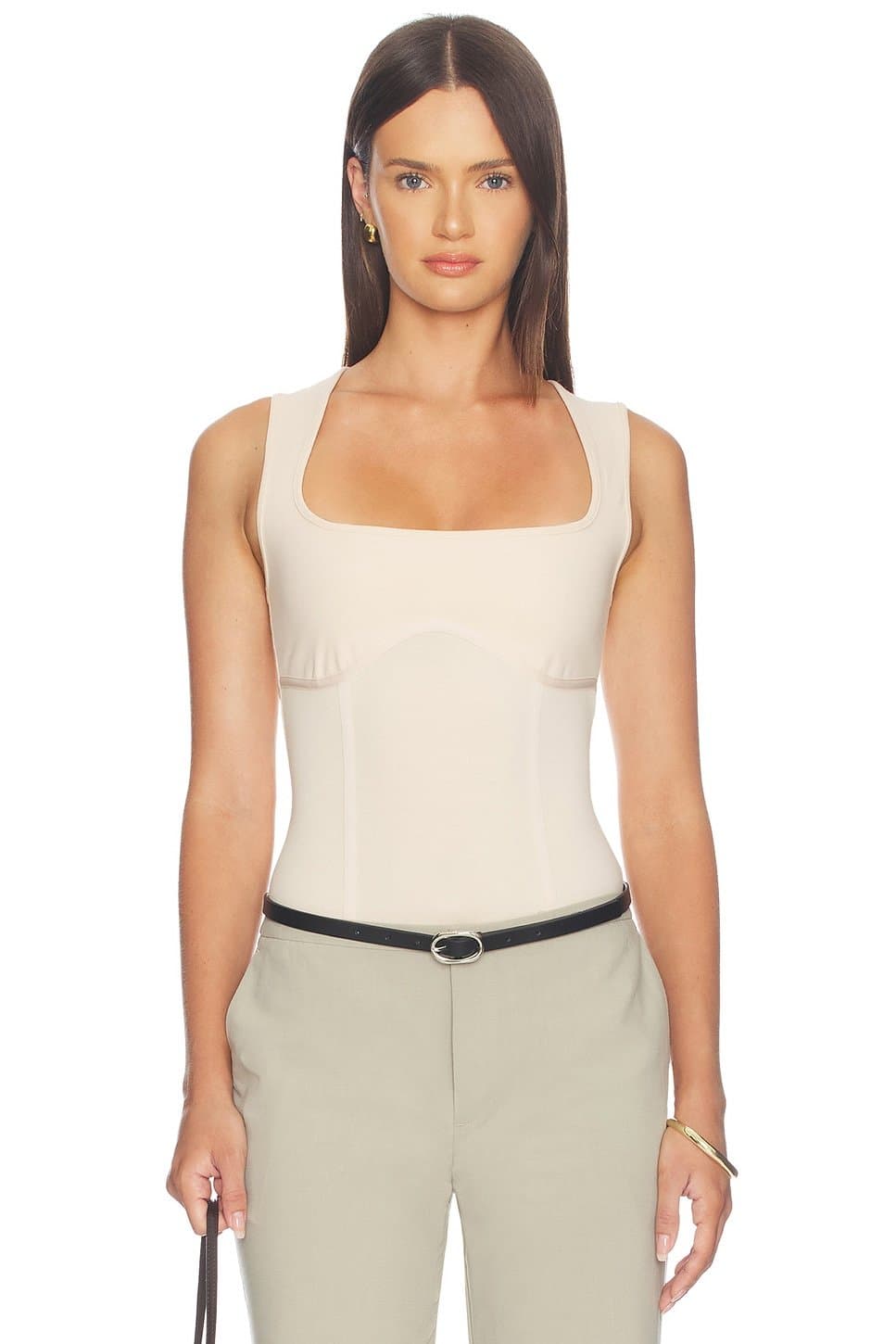 revolve Organic Cotton Scoop Neck Bodysuit