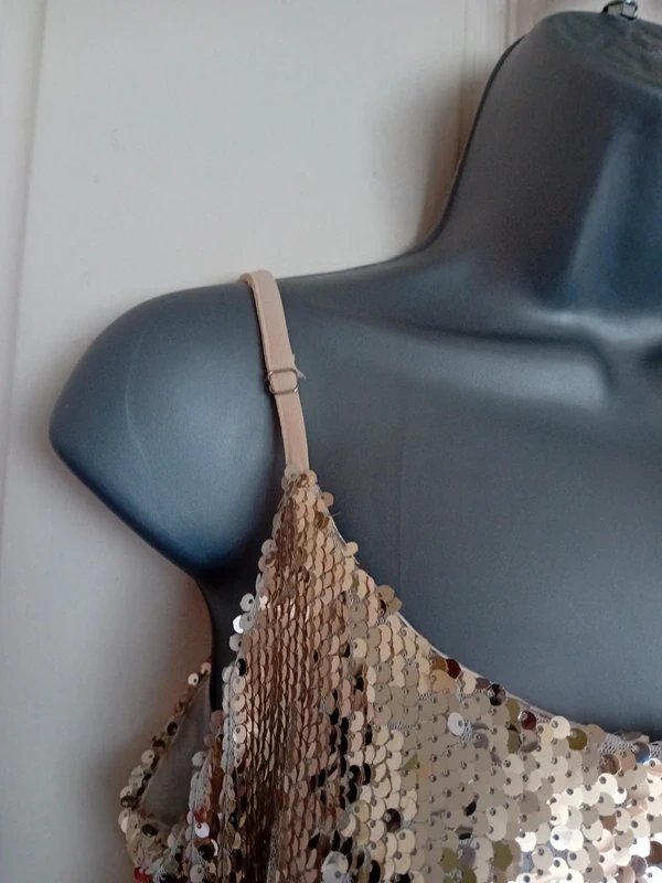 Boohoo Gold sequin mini dress - 1