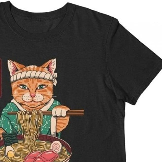 Vincent Trinidad Vincent Trinidad Men's Neko Ramen T-Shirt in Black - 2