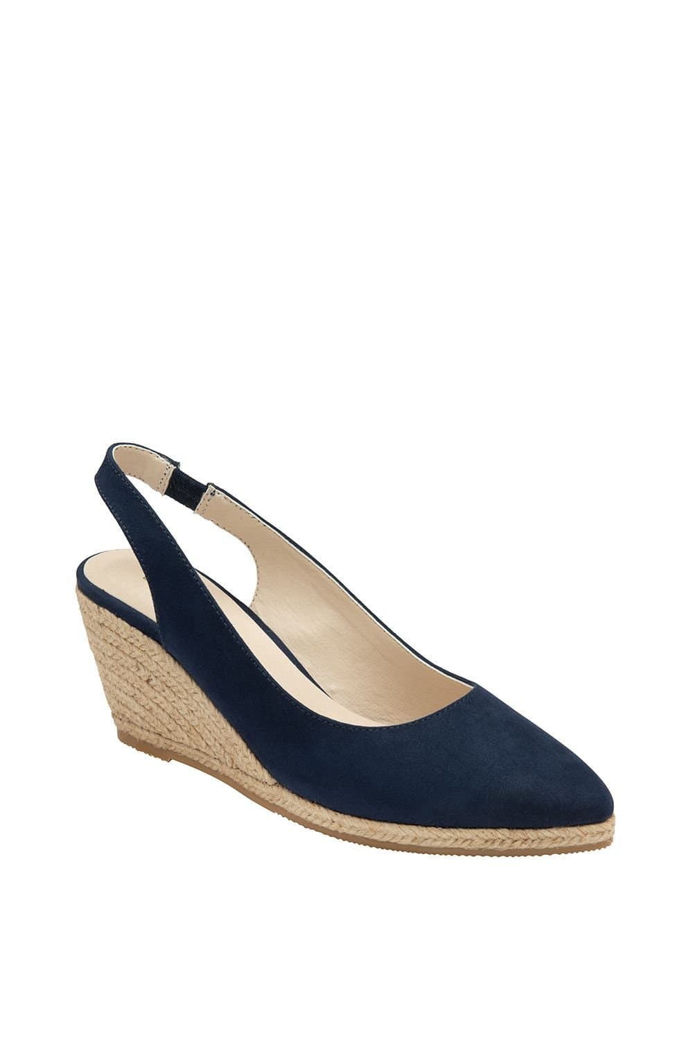 Lotus Lotus Women's 'Gigi' Navy Microfibre Wedge Shoes