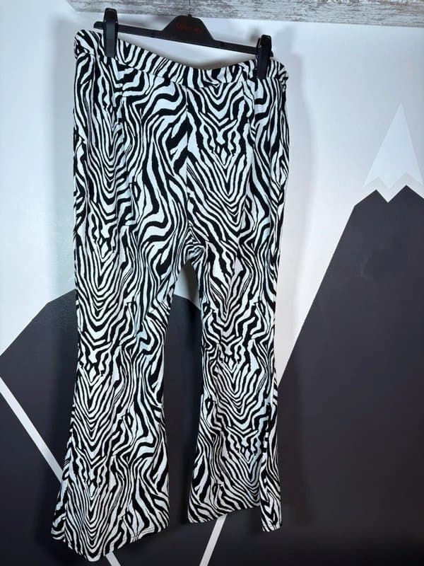 Shein Zebra Print Flares