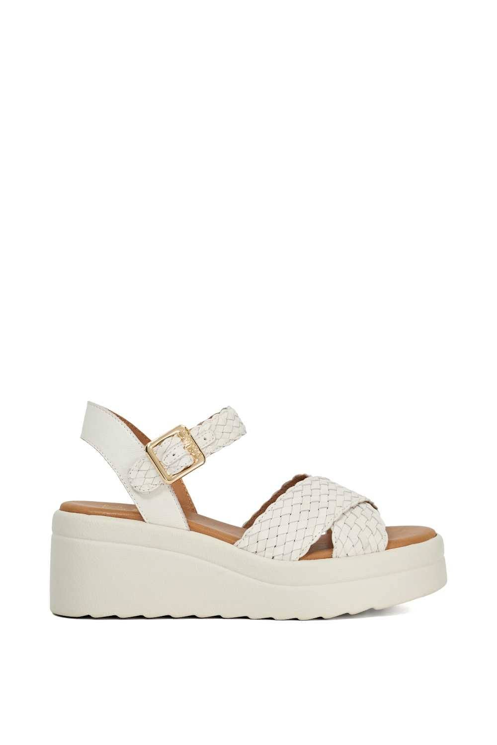 Dune London Dune London Women's 'Kinleys' Leather Wedges in Natural - 4