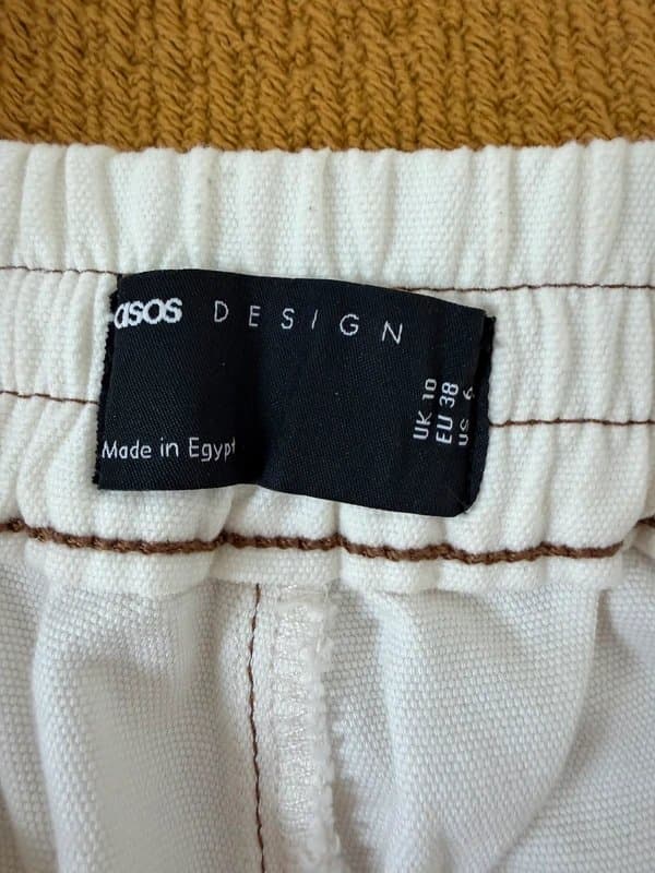 ASOS Design Asos Design cargo trousers in ecru