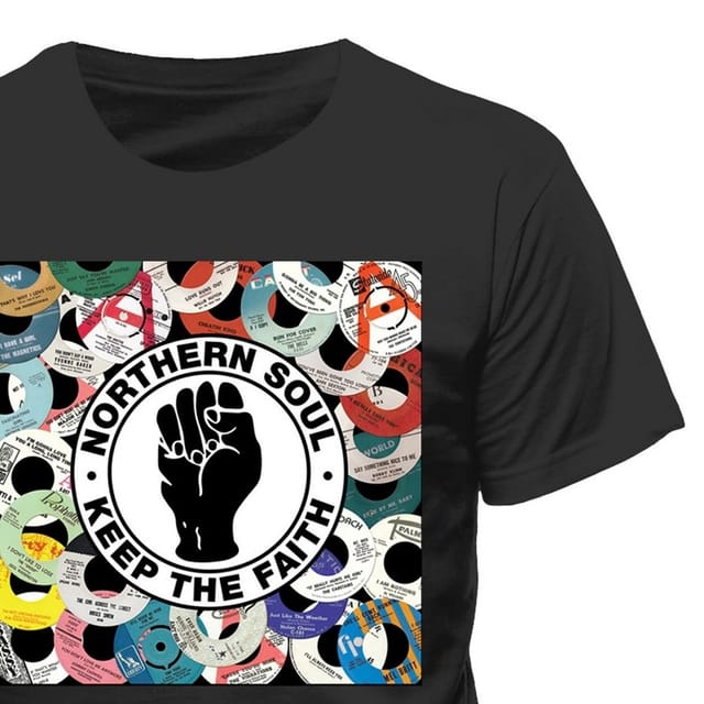 Northern Soul Northern Soul Men's Keep The Faith T-Shirt in Black - 2