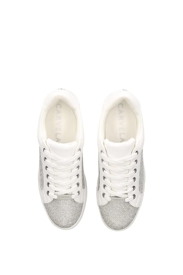Carvela Carvela Women's 'Jive Lace Up' Trainers in Silver - 2