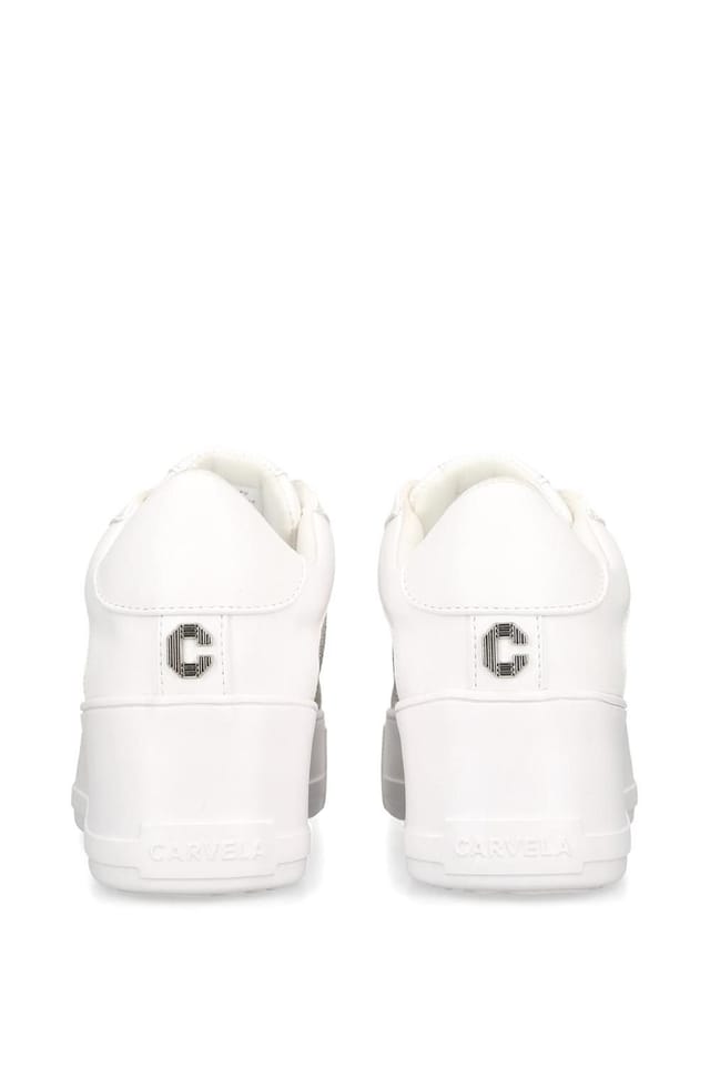 Carvela Carvela Women's 'Jive Lace Up' Trainers in Silver - 3