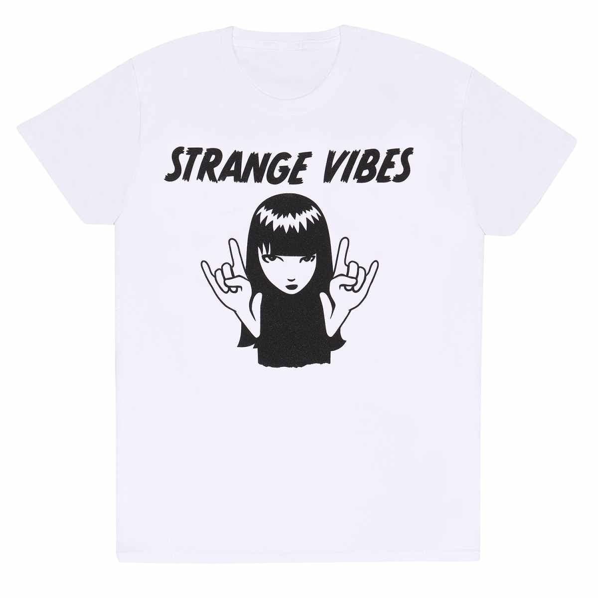 Emily The Strange Emily The Strange Men's Strange Vibes T-Shirt in White