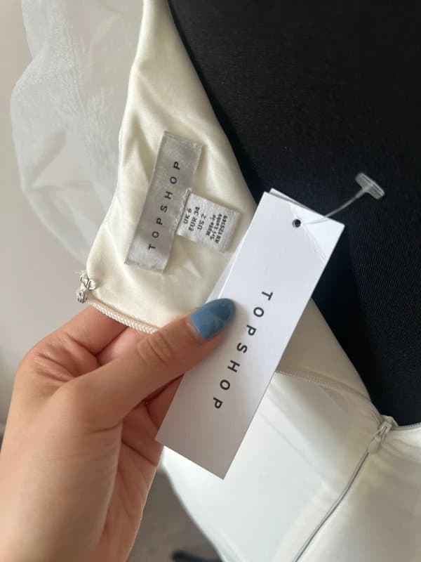 Topshop White party dress