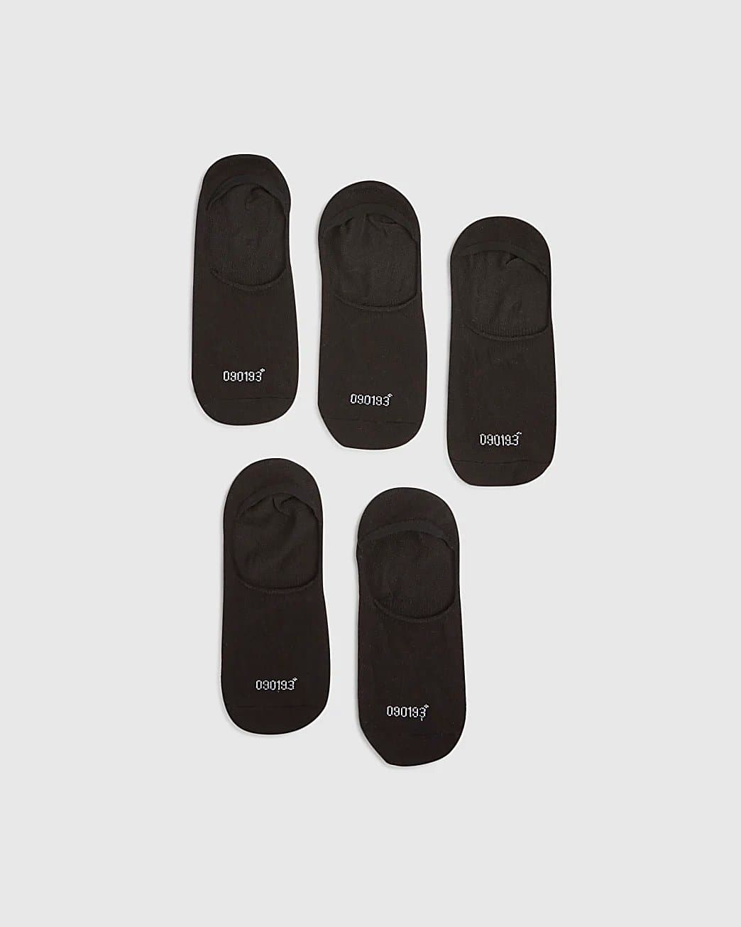 River Island Mens River Island Black Pack Of 5 Ankle Socks