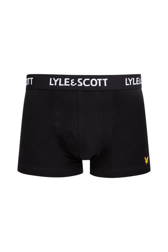 Lyle & Scott Lyle & Scott Men's Barclay 3 Pack Core Trunk Black in White - 2