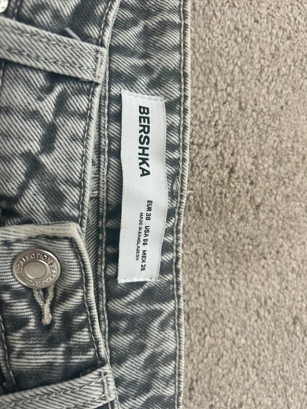 Bershka Bershka wide leg grey jeans
