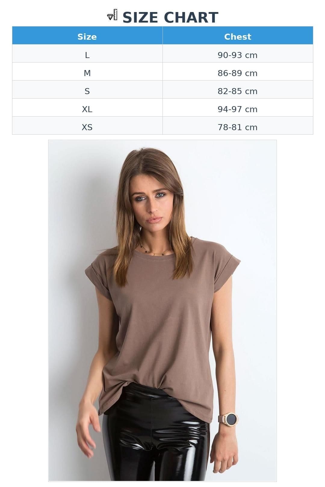 Love Lace Love Lace Women's Everyday Straight Cut Round Neck T-Shirt in Brown - 4