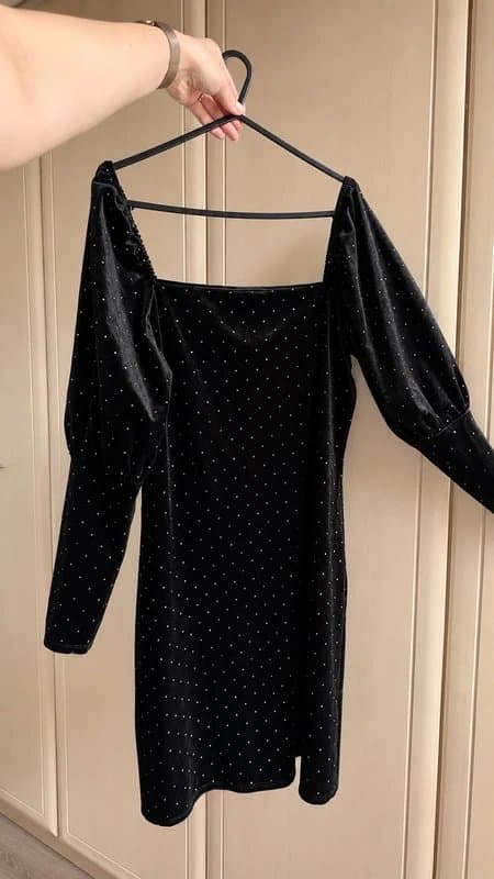 George at ASDA George Black Velvet Party Dress