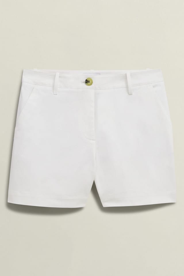 Hobbs London Hobbs London Women's Reena Mid Rise Shorts in White - 2