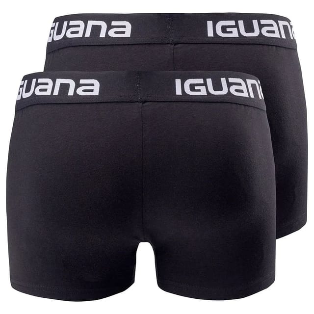 Iguana Iguana Men's Melvo Boxer Shorts Pack of 2 in Black - 2