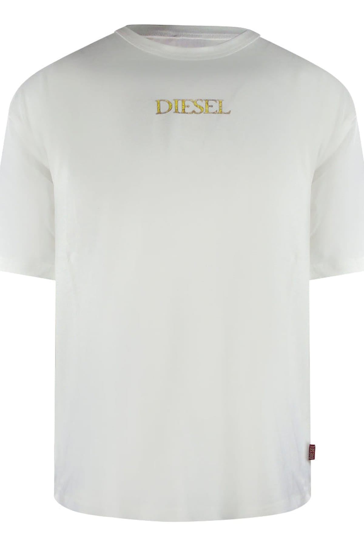 Diesel Diesel Men's Short Sleeve Round T-shirt in White - 1