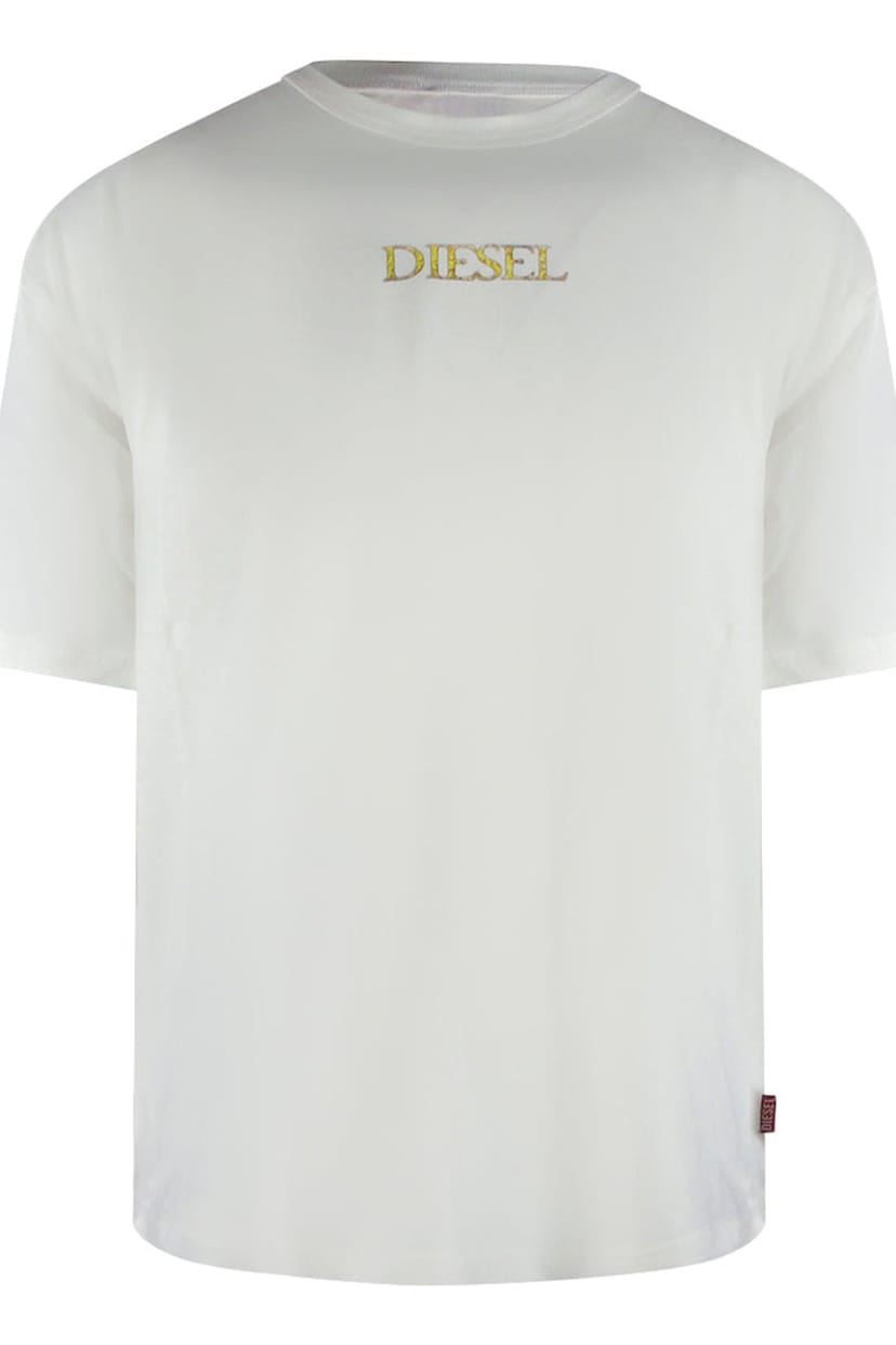 Diesel Diesel Men's Short Sleeve Round T-shirt in White - 1