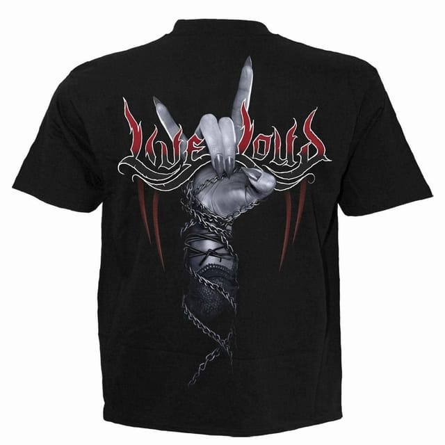 Spiral Spiral Men's ROCK LOUD - T-Shirt Black - 2