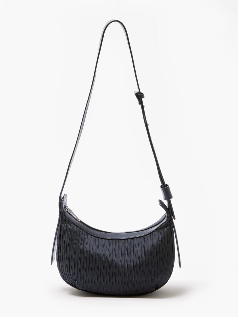 French Connection Plisse Crossbody Bag Navy Blue - 1