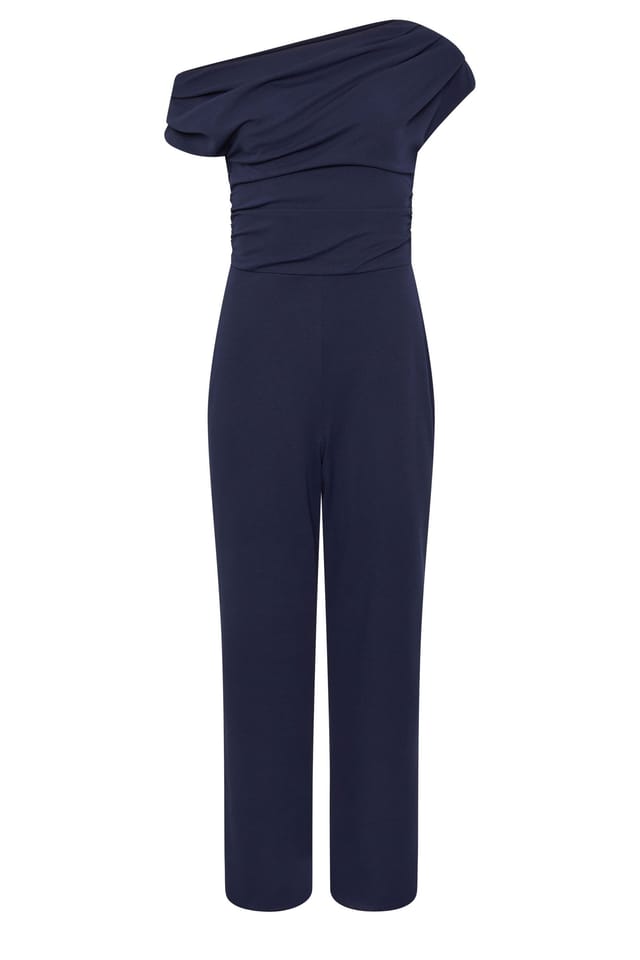 Star By Julien Macdonald Star by Julien Macdonald Women's Draped Jumpsuit in Mid Navy - 2