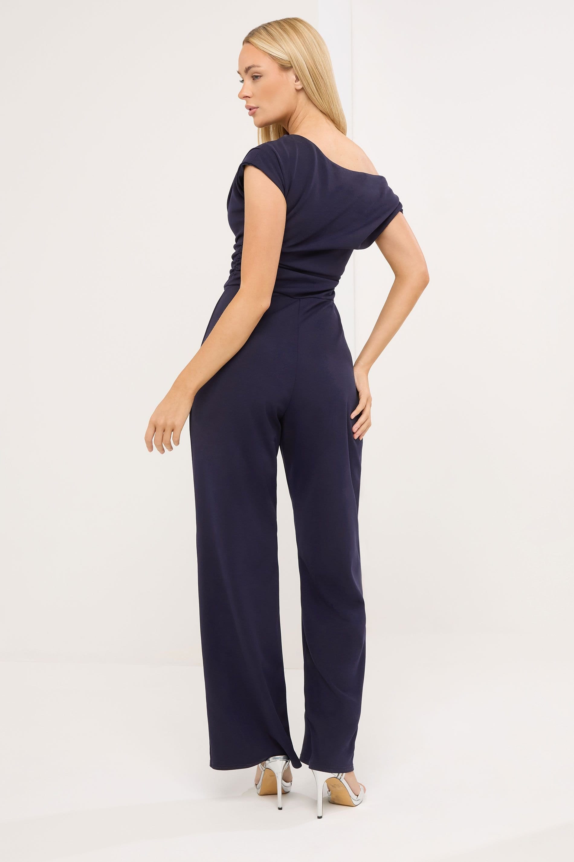 Star By Julien Macdonald Star by Julien Macdonald Women's Draped Jumpsuit in Mid Navy - 4
