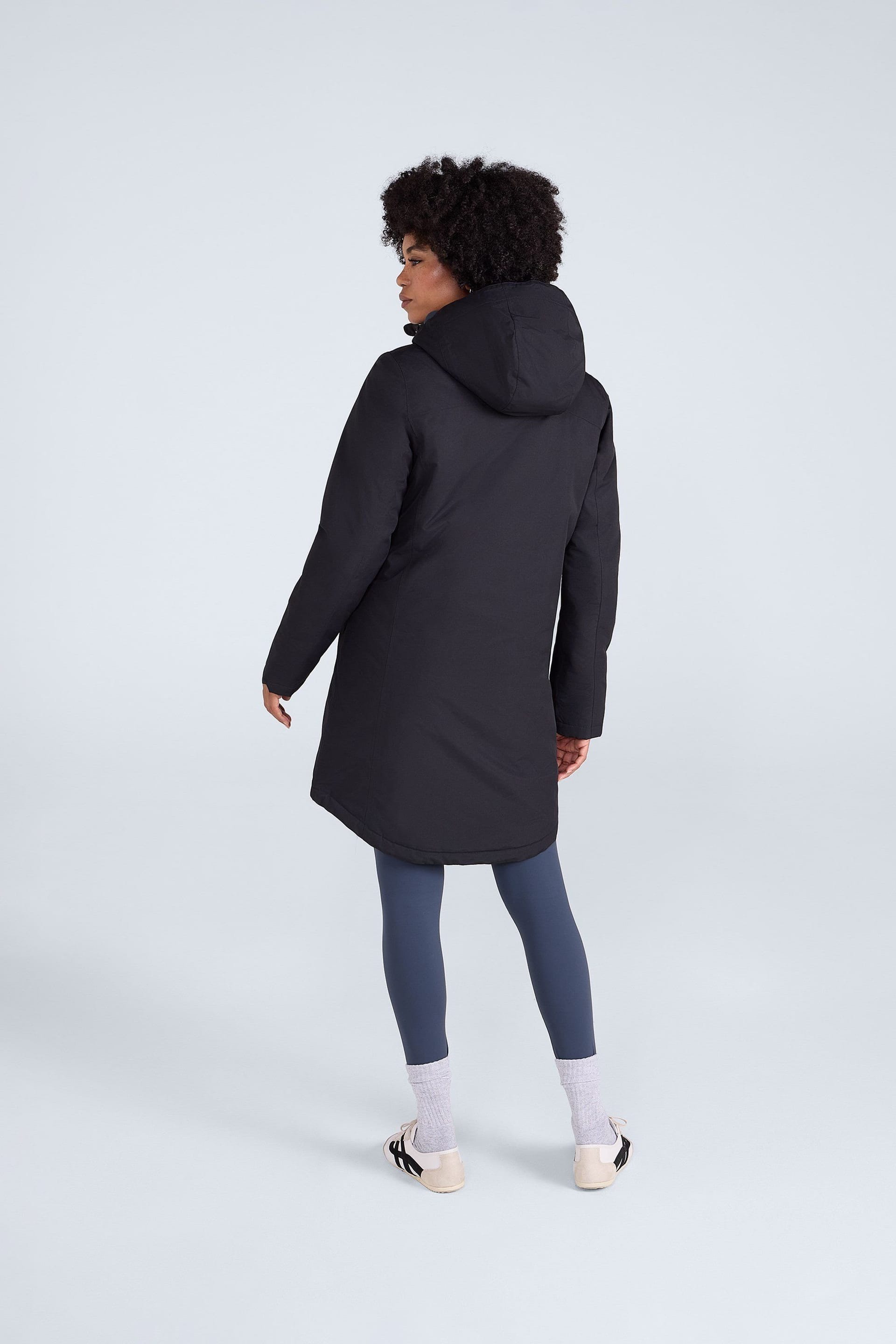 Animal Animal Women's 'Lisbon' Waterproof Warm Fleece Lined Adjustable Hood Full Zip Jacket in Black - 4