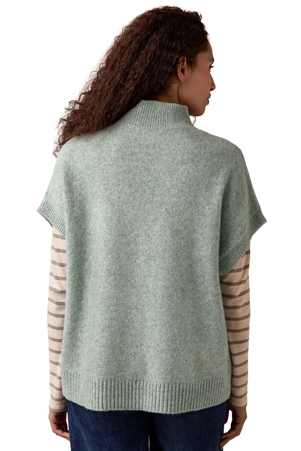 Celtic & Co Celtic & Co Women's Woolly Turtle Neck Top in Pale Grey - 4