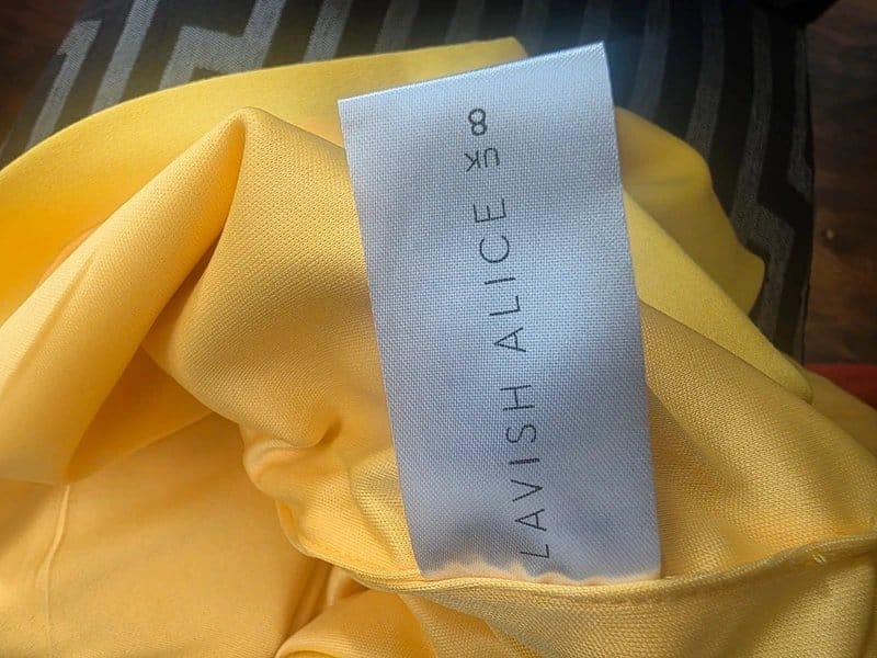 Lavish Alice Yellow Cocktail Dress
