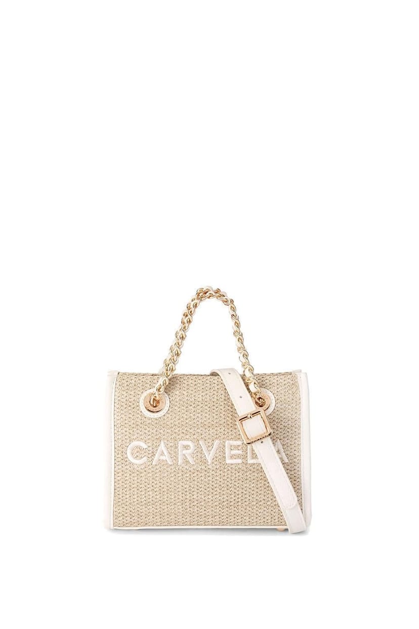 Carvela Carvela Women's 'Sorrento Mirco Raffia' Bag in Beige - 1