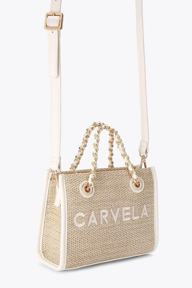 Carvela Carvela Women's 'Sorrento Mirco Raffia' Bag in Beige - 2