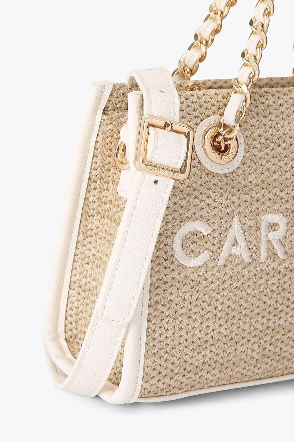Carvela Carvela Women's 'Sorrento Mirco Raffia' Bag in Beige - 4