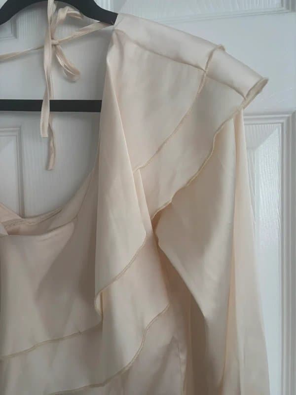 Never Fully Dressed Cream satin never fully dressed blouse