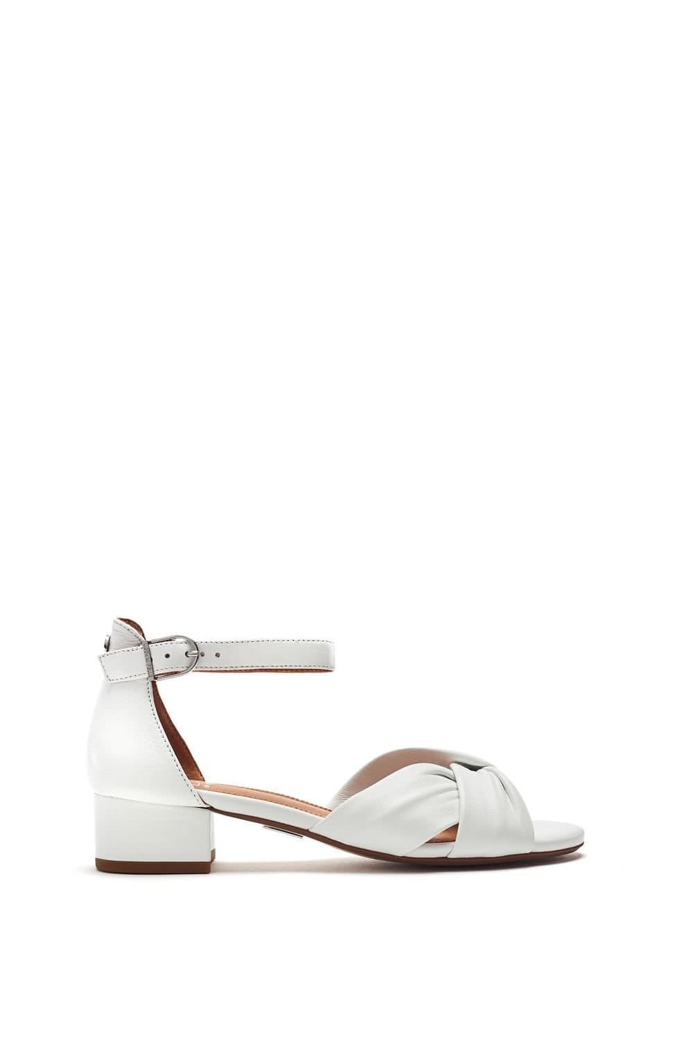 Moda in Pelle Moda In Pelle Women's 'Macadamia' Leather Heeled Sandals in White