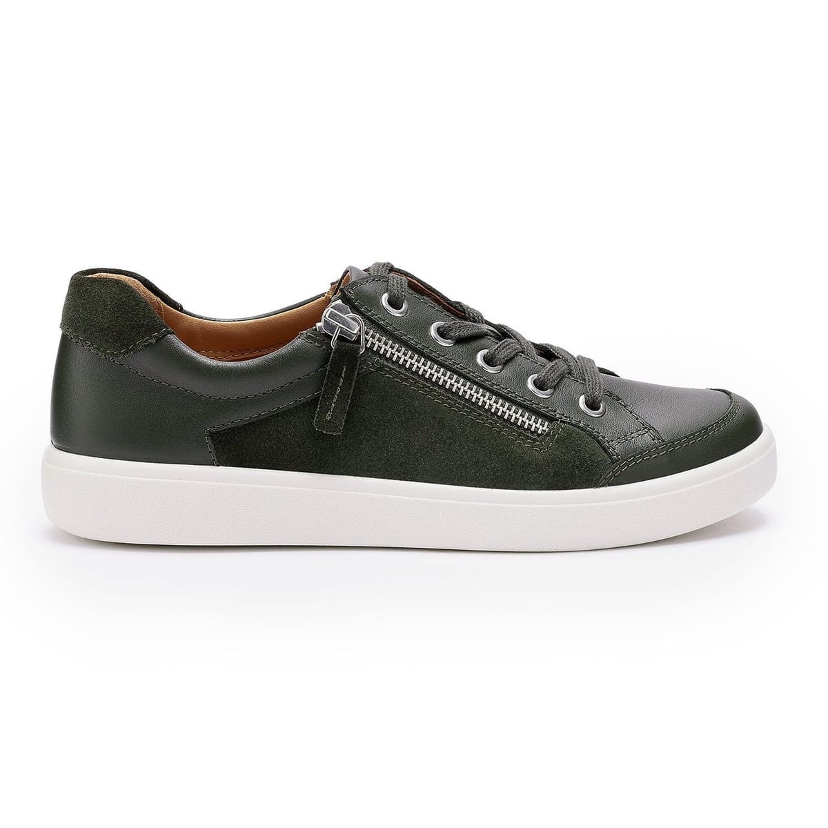 Hotter Hotter Women's Extra Wide 'Chase II' Trainers in Dark Green - 1