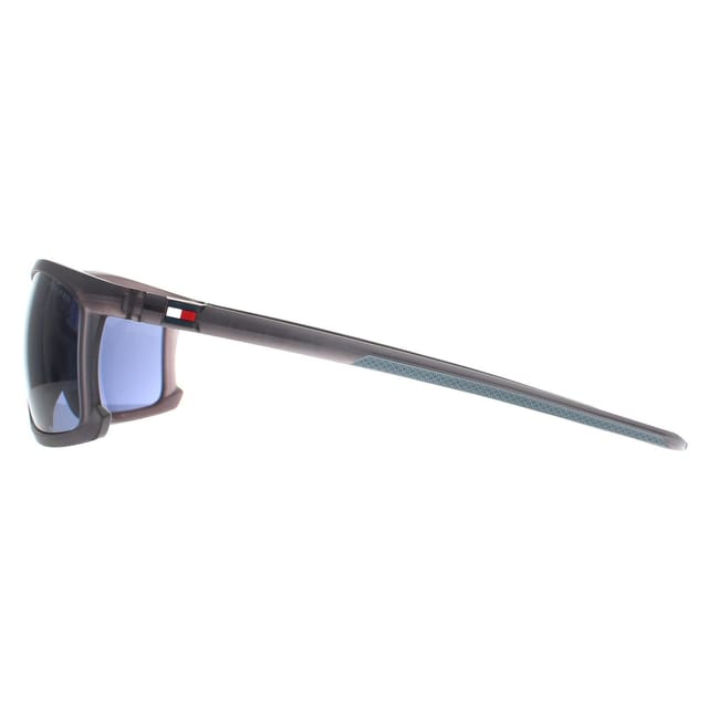 Tommy Hilfiger Tommy Hilfiger Men's Rectangle Matte Grey Blue TH 1915/S - 3