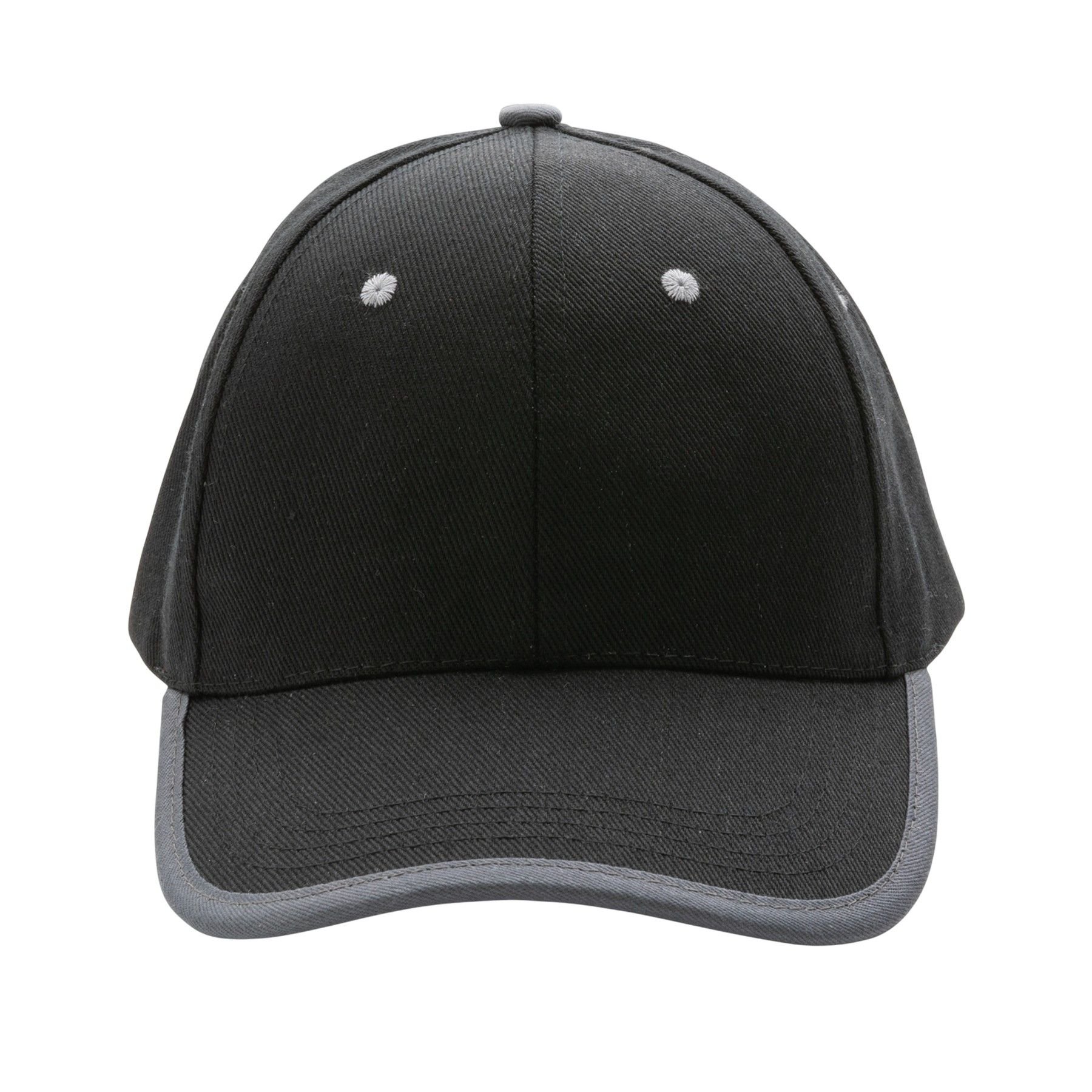 XD Design XD Design Men's Impact Aware Contrast Brushed Cotton 6 Panel Cap in Black - 1