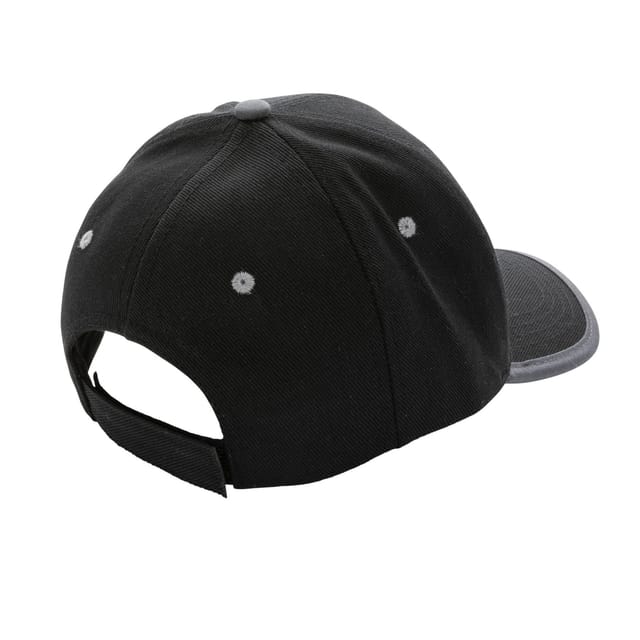 XD Design XD Design Men's Impact Aware Contrast Brushed Cotton 6 Panel Cap in Black - 3