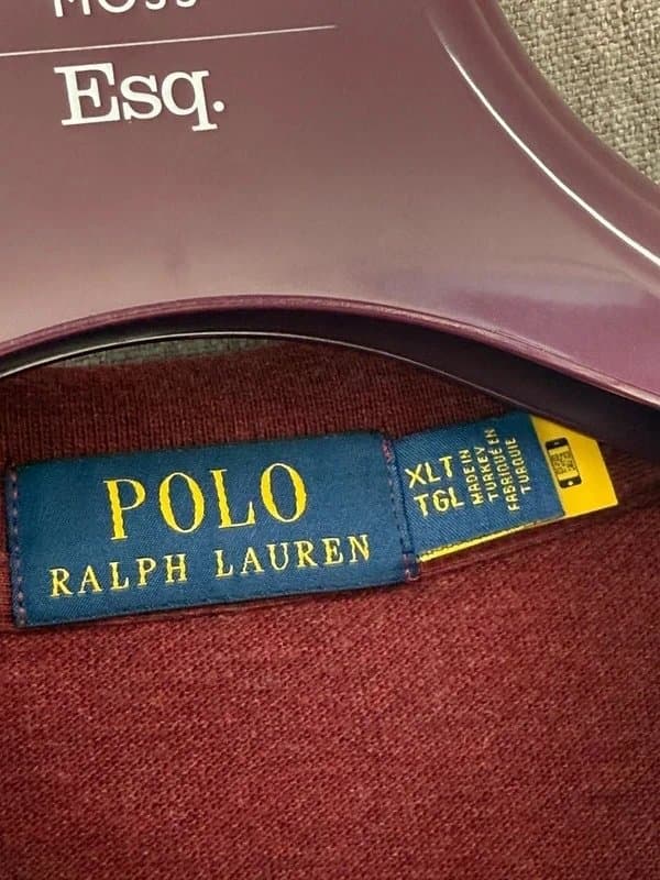 Ralph Lauren Polo Ralph Lauren Men’s Mesh Long Sleeve Polo Shirt Big & Tall XLT 2XL #E