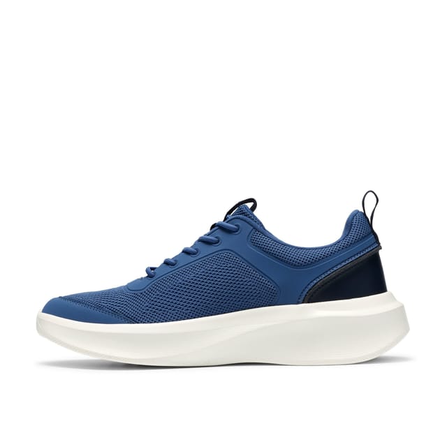 Clarks Clarks Men's Solevana Sport Light Blue Trainers, Lace Up - 2