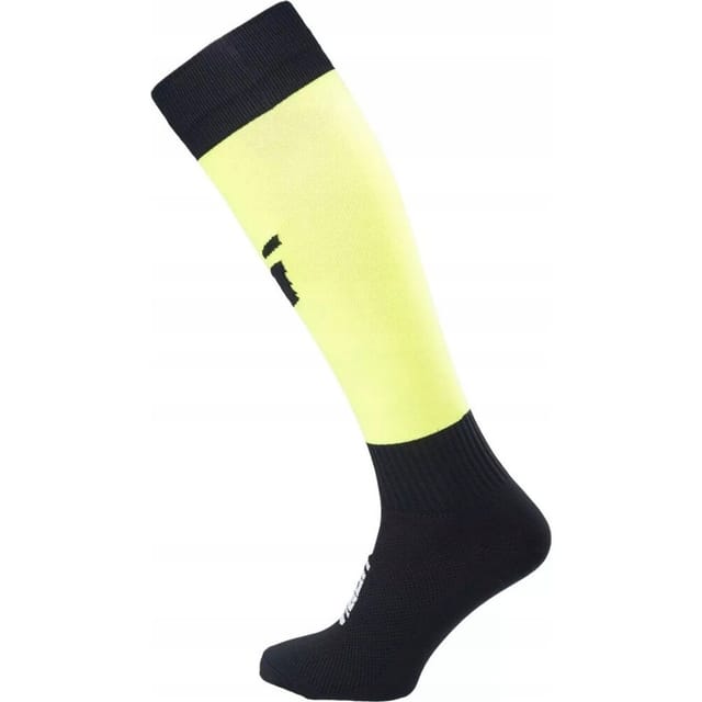 Huari Huari Men's Football Socks in Bright Yellow - 2