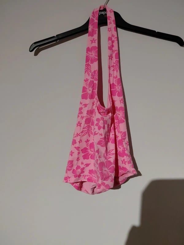 ASOS Womens Asos Pink Halter Neck Top size 16