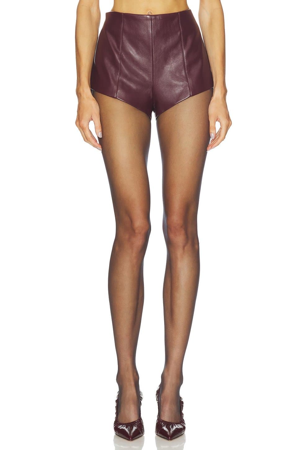revolve Nakedvice Merlot Leather Short