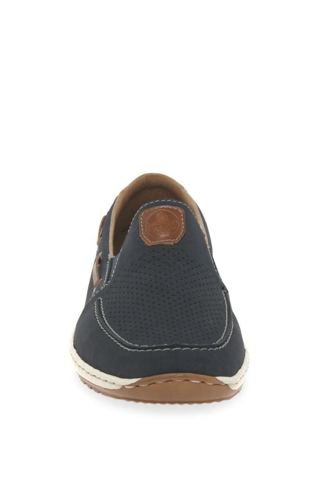 Rieker Rieker Men's 'Mariner' Slip On Boat Shoes in Dark Blue - 3