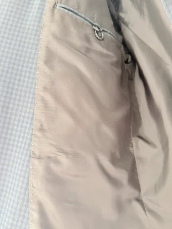 Selected Homme Navy Blue Small Check Single Breasted Men’s Jacket 50 Selected Homme