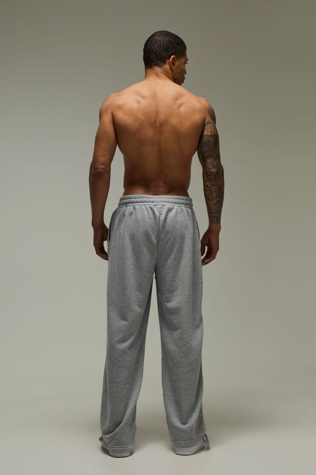 Training Dept. Training Dept. Men's Training Dept Adjustable Cuff Wide Leg Jogger in Grey Marl - 2