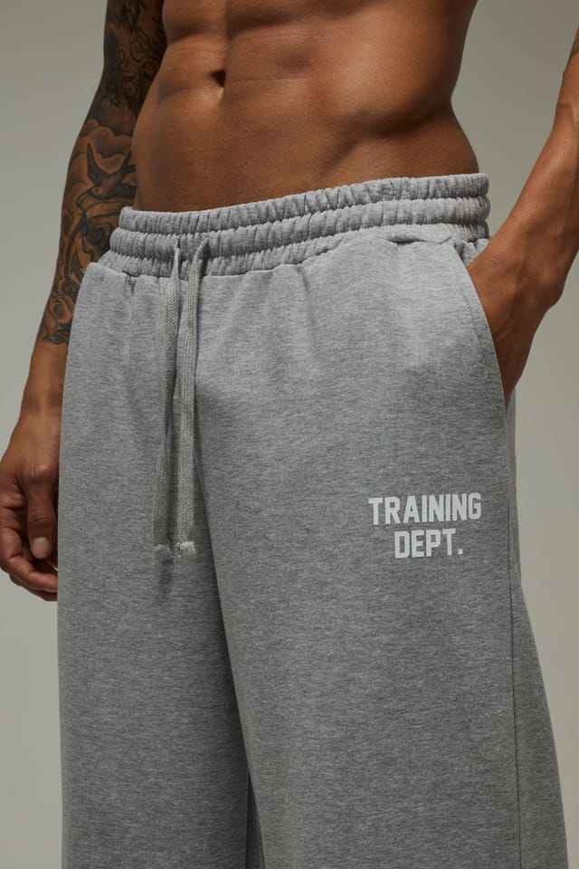 Training Dept. Training Dept. Men's Training Dept Adjustable Cuff Wide Leg Jogger in Grey Marl - 3