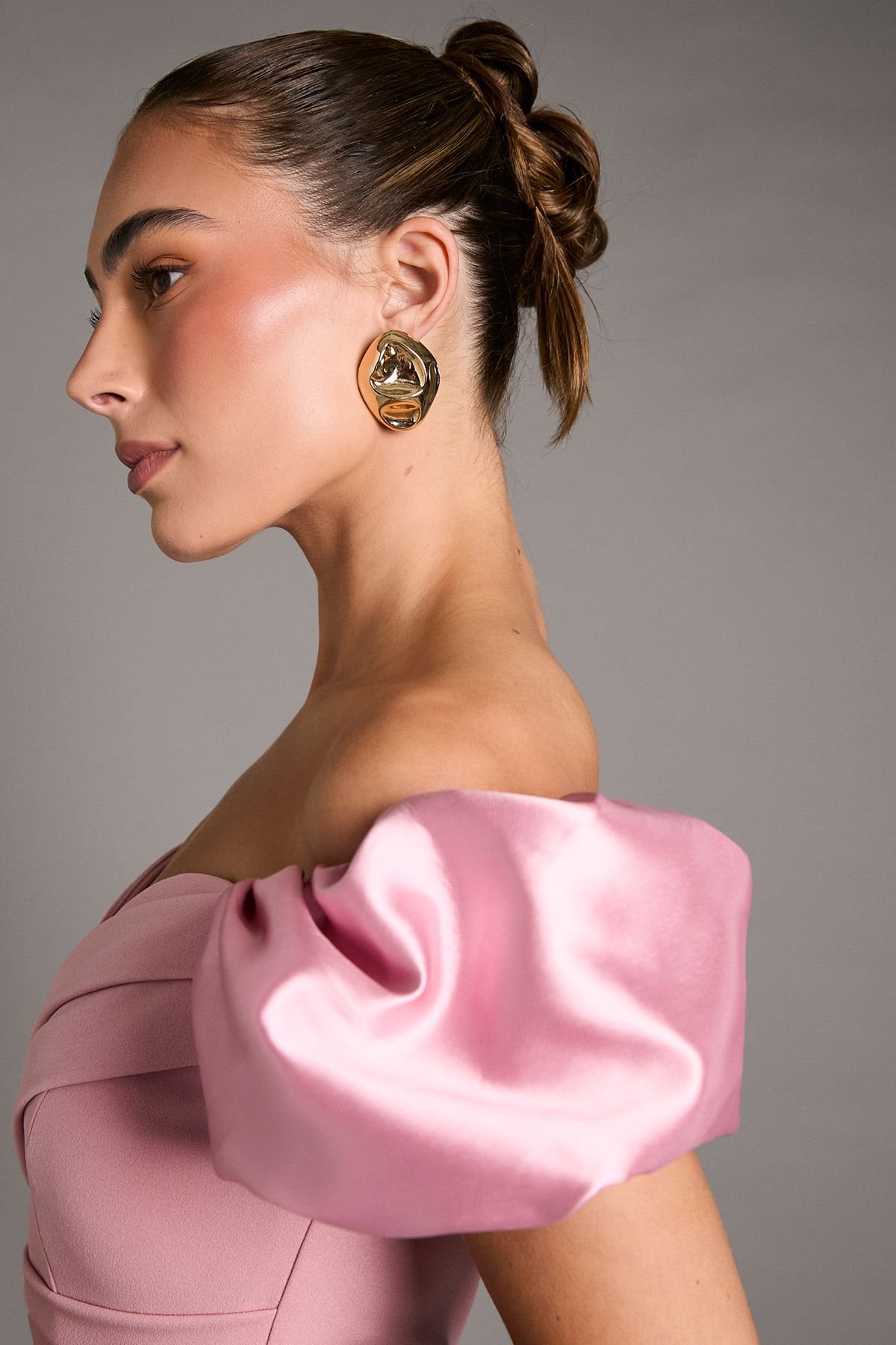 Coast Coast Women's Volume Sleeve Scuba Maxi Dress in Blush - 4